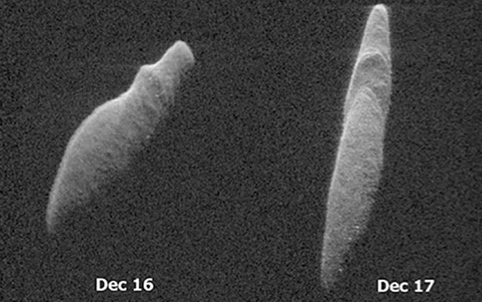 Radar İle Görüntülenen  Asteroid
