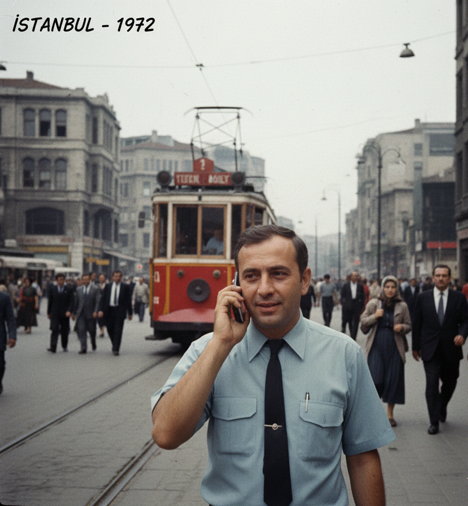 1970’lerde Taksim’de Cep Telefonu Kullanan Adam: Zaman Yolculuğu mu Yoksa Yanılsama mı?